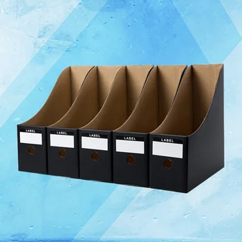 

5 Pcs File Holder Paper Useful Waterproof Magazine Holder Desk Organizer File Storage Box for Office Dormitory School