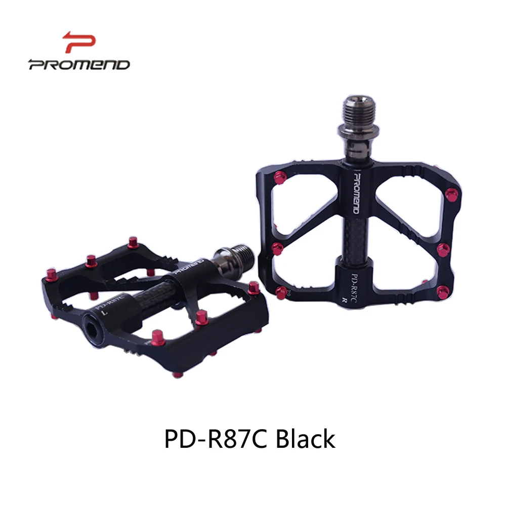 Pédales De Vélo Route WEST BIKING - Axe Carbone, 3 Roulements - 232 G La Paire