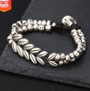 Стиль браслеты дружбы человек bracalete 925 серебро 18 см