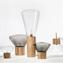 Художественная прикроватная лампа для спальни, гостиной, столовой, декоративная настольная лампа из мулинового стекла, индивидуальная настольная лампа из цельного дерева