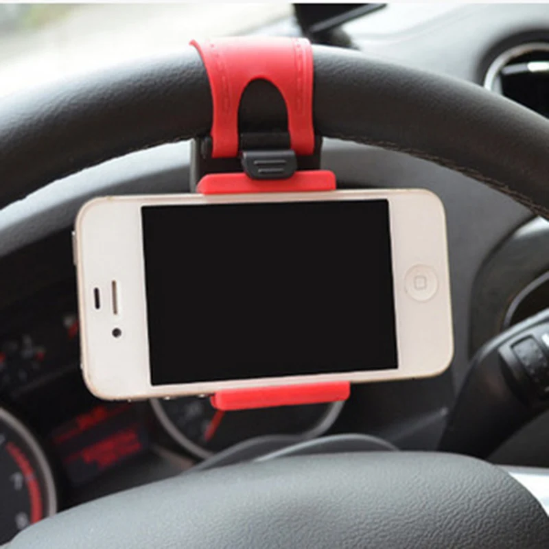 

Car Holder Air Vent Steering Wheel Clip Mount Bracket Phone Mobile Holder Universal For iPhone Sumsuang Huawei xiaomi Support
