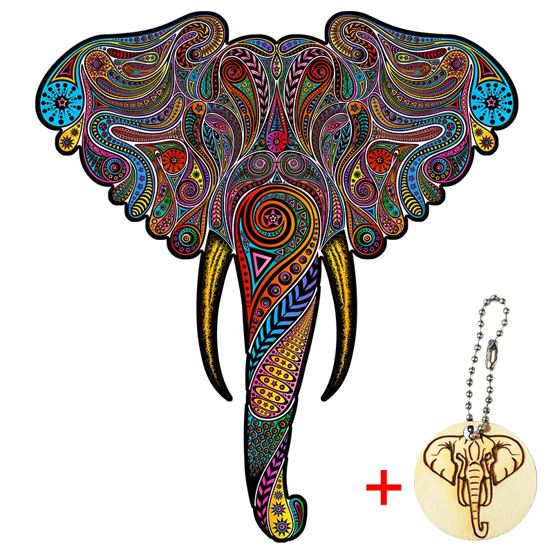 

SVIP 2021New Wooden Puzzle For Adults Children Wood DIY Crafts Animal Shaped Christmas Gift Wooden Jigsaw Puzzle Hell Difficulty