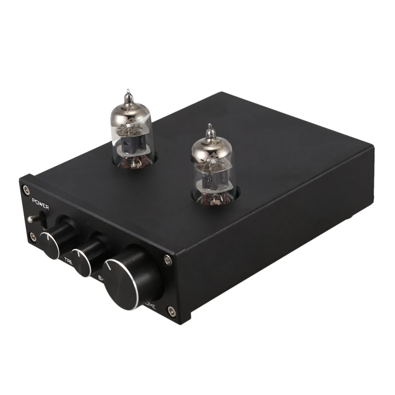 6J1 ламповый усилитель желчный аудио предусилитель Hifi предусилитель ВЧ регулировка басов Dc12V для акустической системы ЕС вилка