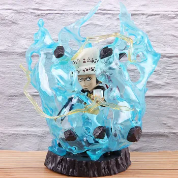 

Trafalgar Law Anime One Piece PVC Collectible Action Figure Law Onepiece Model Toy With LED Light GK Statues