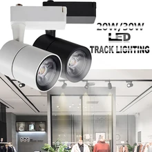 Точечный отслеживающий светильник, рельсовый светильник, арт-деко, точечный светильник, монтируемый на потолок, одежда, обувь, Светодиодный точечный светильник, s светодиодный отслеживающий светильник