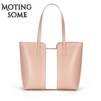 

Fashion Genuine Leather Women Tote Bag Patchwork Style Cowhie Leather Travel Totes Causal Handbags Women Bags Designer 2020 New