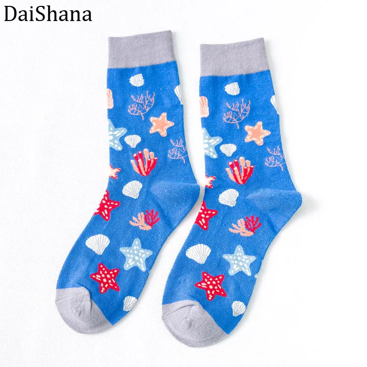 ZB0924 DaiShana калейдоскоп и подводный мир унисекс для женщин Мода фиксированная передача скейтборд, уличная мода молодой стиль крутой носок Mujer - Цвет: ZB0924