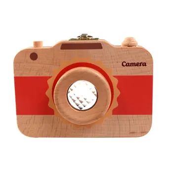 

Wooden Children's Camera Deciduous Tooth Preservation Box Baby Hair Collection Preservation Commemorative Box