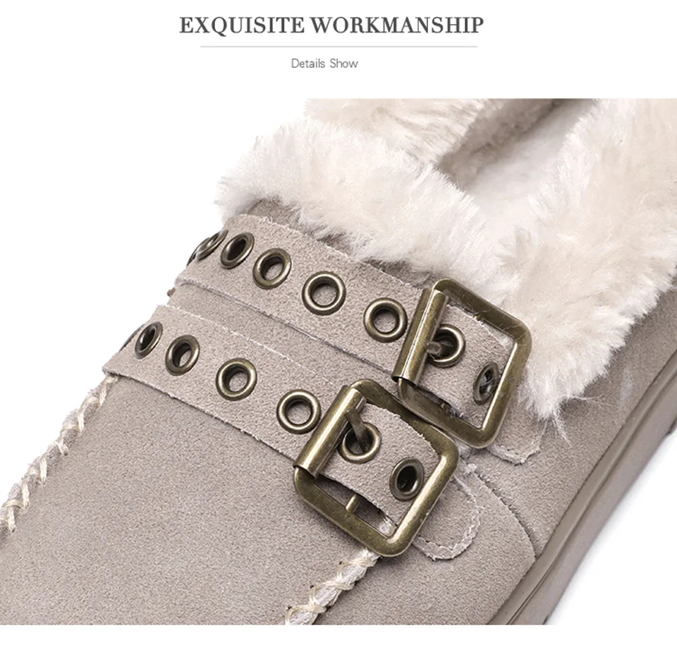Malemonkey/Size35-40; зимняя теплая и утолщенная модная женская обувь на плоской подошве; слипоны
