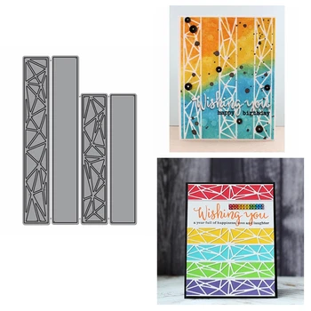 

Geometry Square Border Frame Shape Metal Cutting Dies Stencil For DIY Crafts Paper Cards Making Scrapbooking Template 2019 New