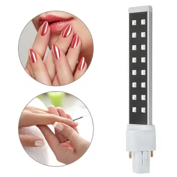 

405nm Double Light Source UV LED Tube Light Bulb 9/36/54W Electronic Inductive Curing Replacement for Nail Arts Dryer