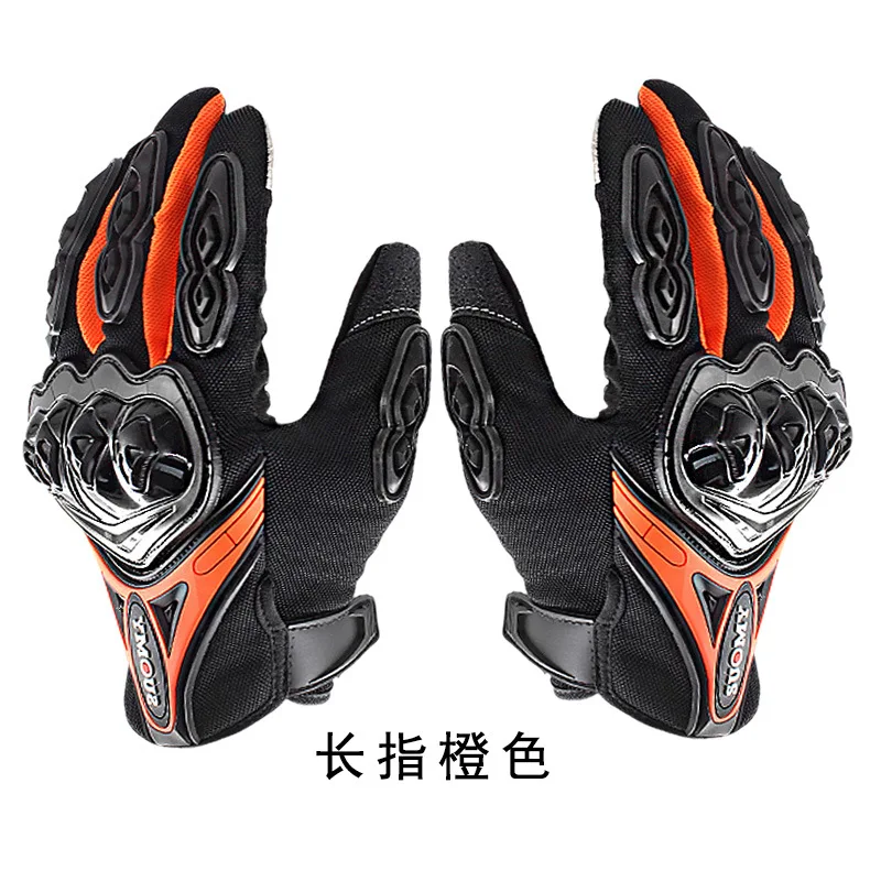 Motorcycle Gloves Windproof Winter Warm Guantes Moto Luvas Touch Screen Motosiklet Eldiveni Protective - Цвет: Orange