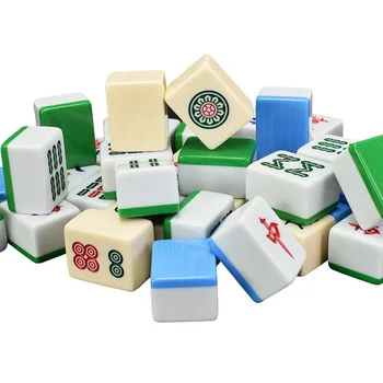

Home Rubbing Mahjong Brand Bamboo Jade Teeth/Green White/Blue White Medium Large Melamine Mahjong