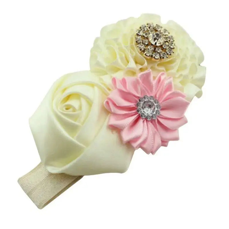 

4 pieces Baby headband wrap soft head Turban hair band props for photo