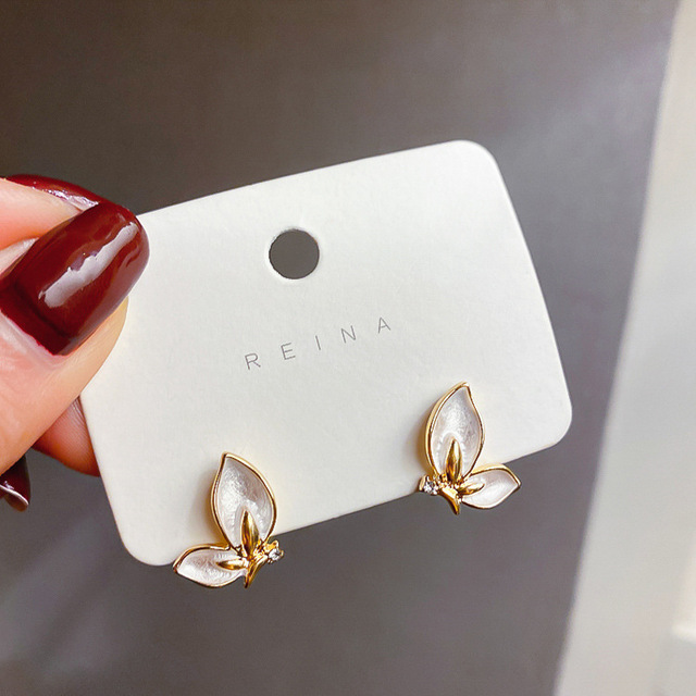 Gold Leaf Clip Earring For Women Without Piercing Puck Rock Vintage Crystal Ear Cuff Girls Jewerly Gifts 1P