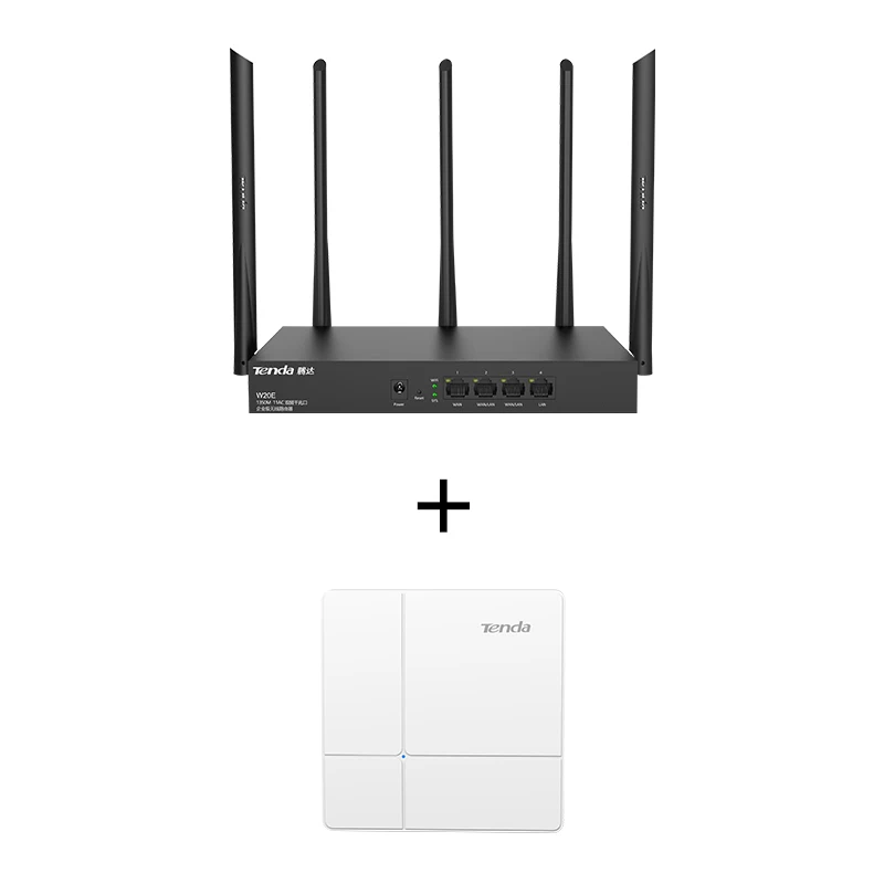 Tenda W20E AC1350M беспроводной WiFi роутер с 2,4G/5,0G vpn-роутер с поддержкой L2TP двухдиапазонный Wi-Fi ретранслятор, корпоративный маршрутизатор - Цвет: W20E i24