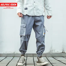 Aelfric Eden хип-хоп мульти шаровары с карманами Карго брюки мужские мода харадзюку Повседневная Уличная Джоггеры мужские брюки негабаритных размеров