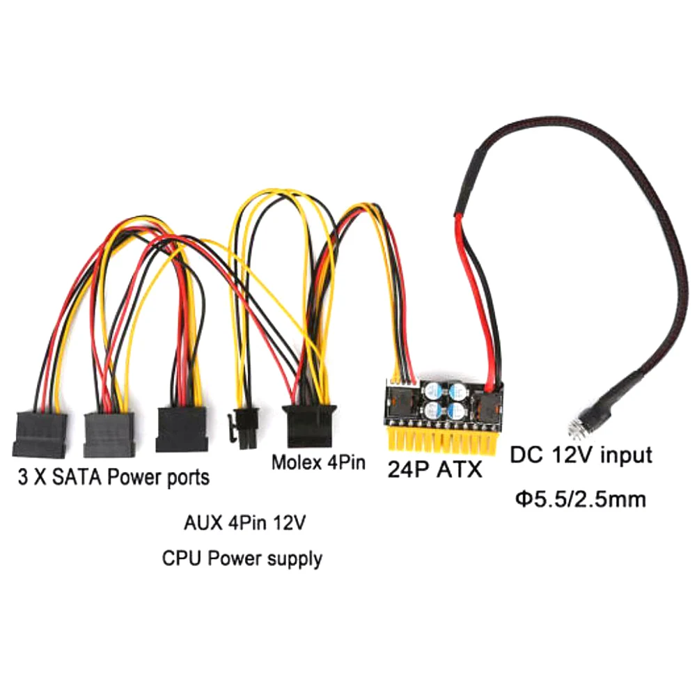 Встроенный Питание 12 в 180 Вт мини DC-ATX 24Pin аксессуары Мощность модуль высокой Мощность инструмент для замены платы прочный компьютеры