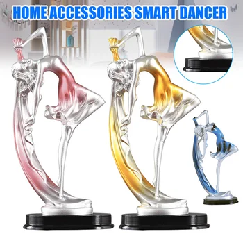 

Resin Dancing Girl Statue Figurine Decorative Sculptures Table Ornament Home JS23