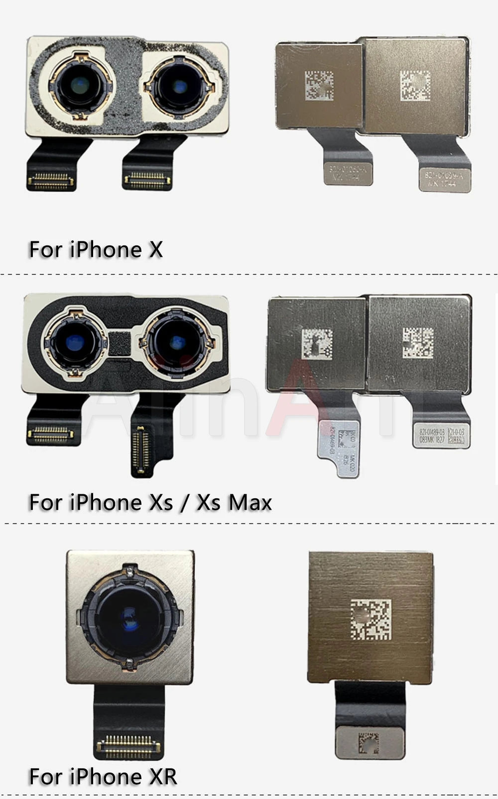 Для iPhone 6 6s 7 8 Plus настоящая камера для iPhone X Xs Max XR задняя камера гибкий кабель для телефона Запчасти Замена