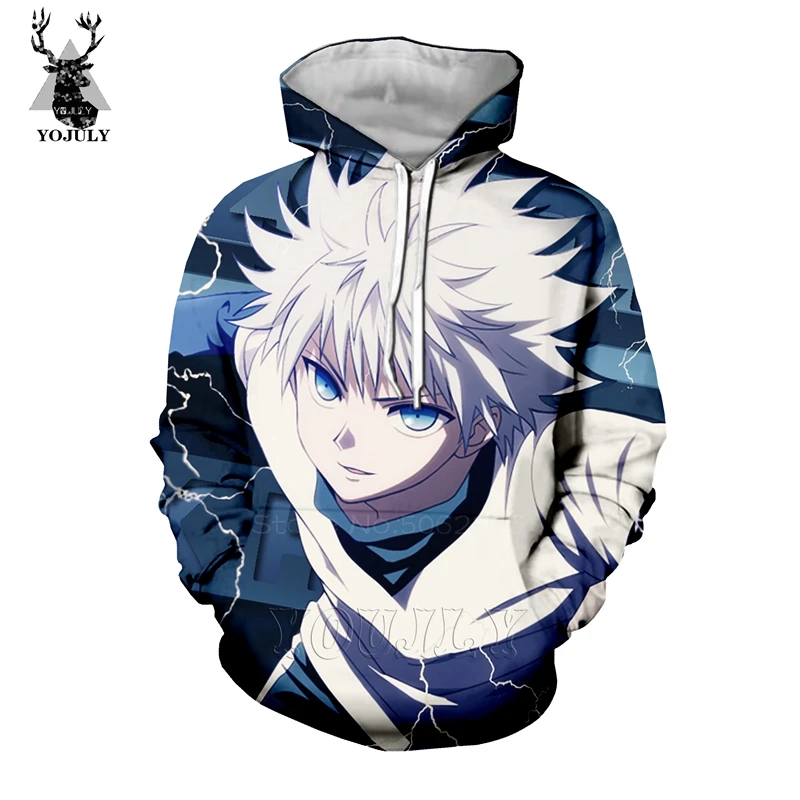 

Hunter Hunter hoodies fashion new funny men's hoodie 3D print Anime sweatshirt Hip Hop O-neck streetwear top stranger things 111