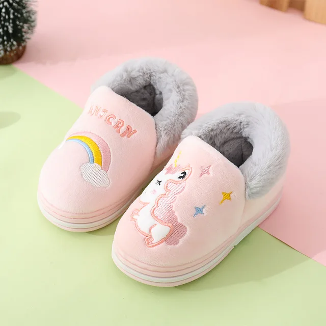 baby girl fur slides