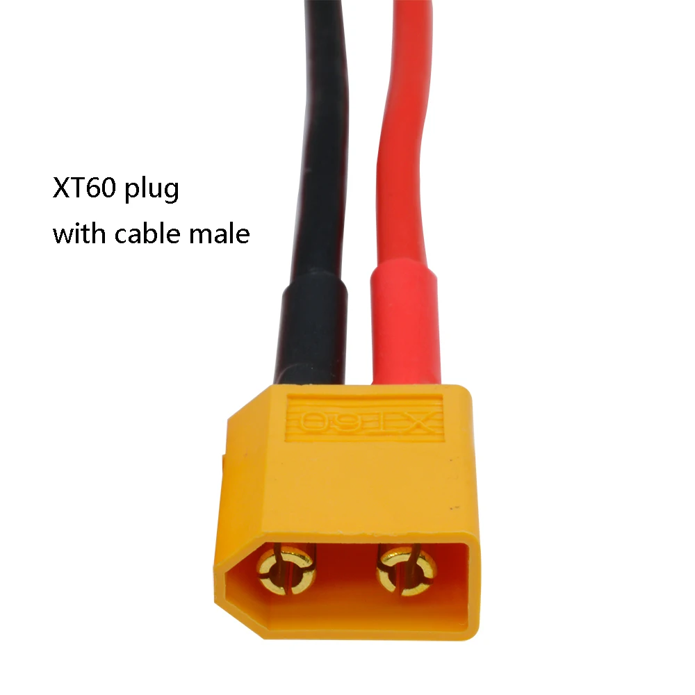 Cavo Prolunga Adattatore XT60 Maschio-Femmina 30cm 14AWG In Silicone Per Batterie RC LiPo