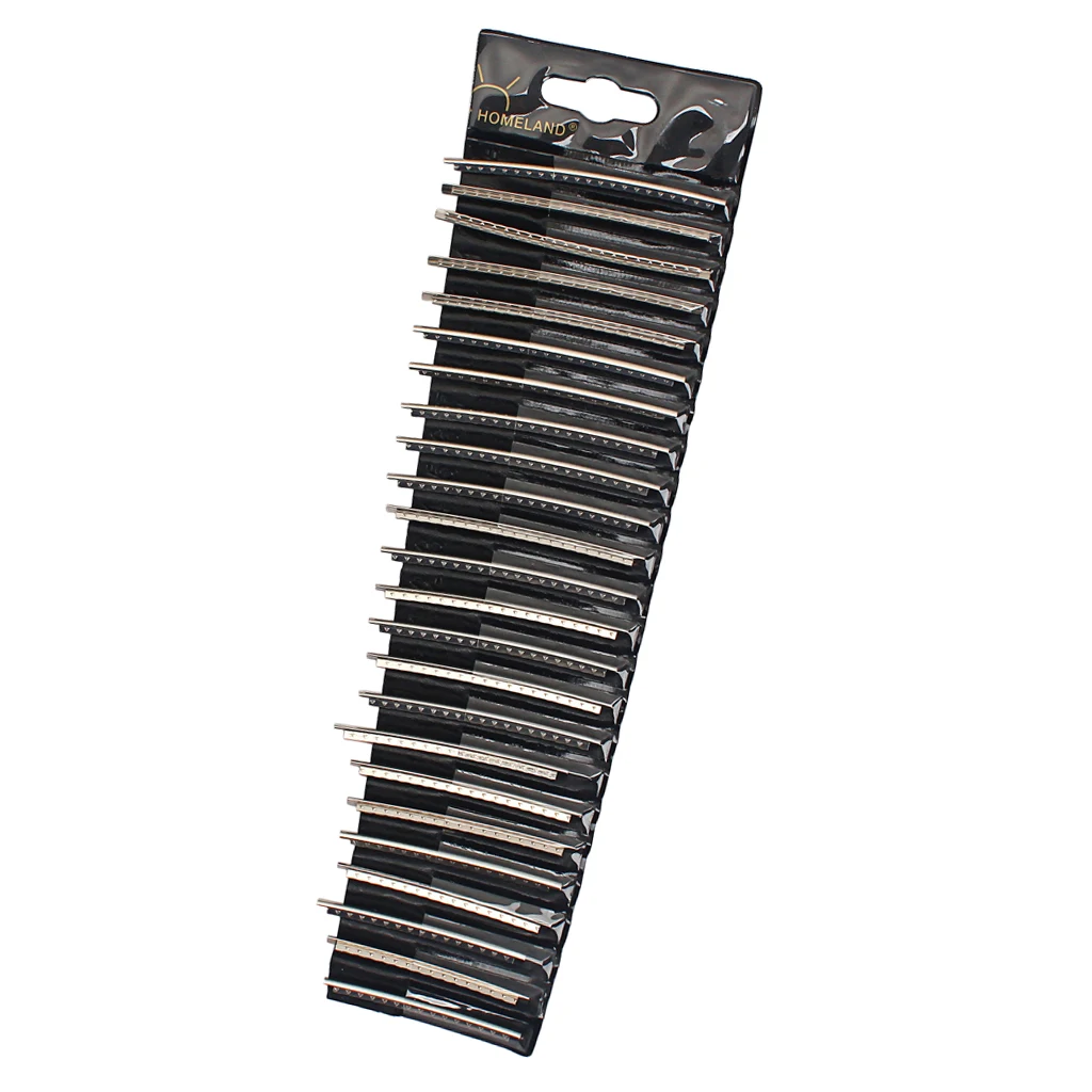 

24 Pieces Bass Guitar Fret Wire Bass Guitar Replacement for Musical Parts Nickel 9.37x2.72x1.97inch