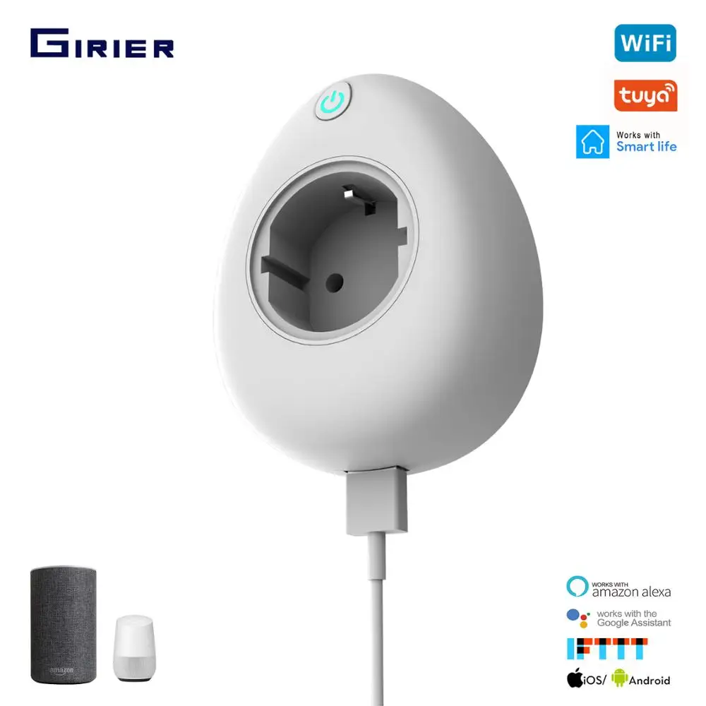 

Wifi Plug Tuya Smart Power Socket EU 16A Socket with Power Monitor USB Port Timer Smart Home Works with Alexa Google Assistant
