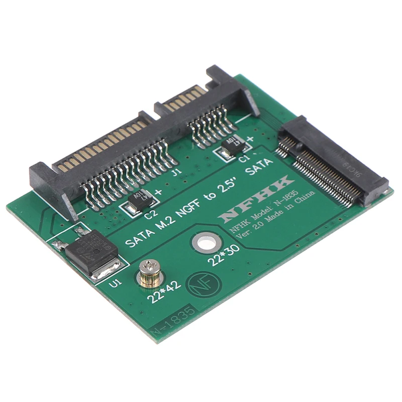2020 M.2 NGFF Ssd Solid State Hard Disk To Half High 2.5 Inch Sata3 Adapter Card | Компьютеры и офис