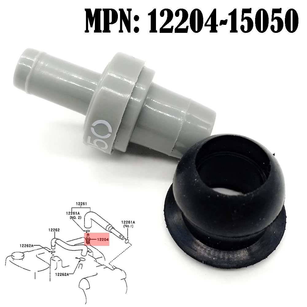 1220411040 Valve Vent PCV Valve Grommet fit Toyota Corolla Celica