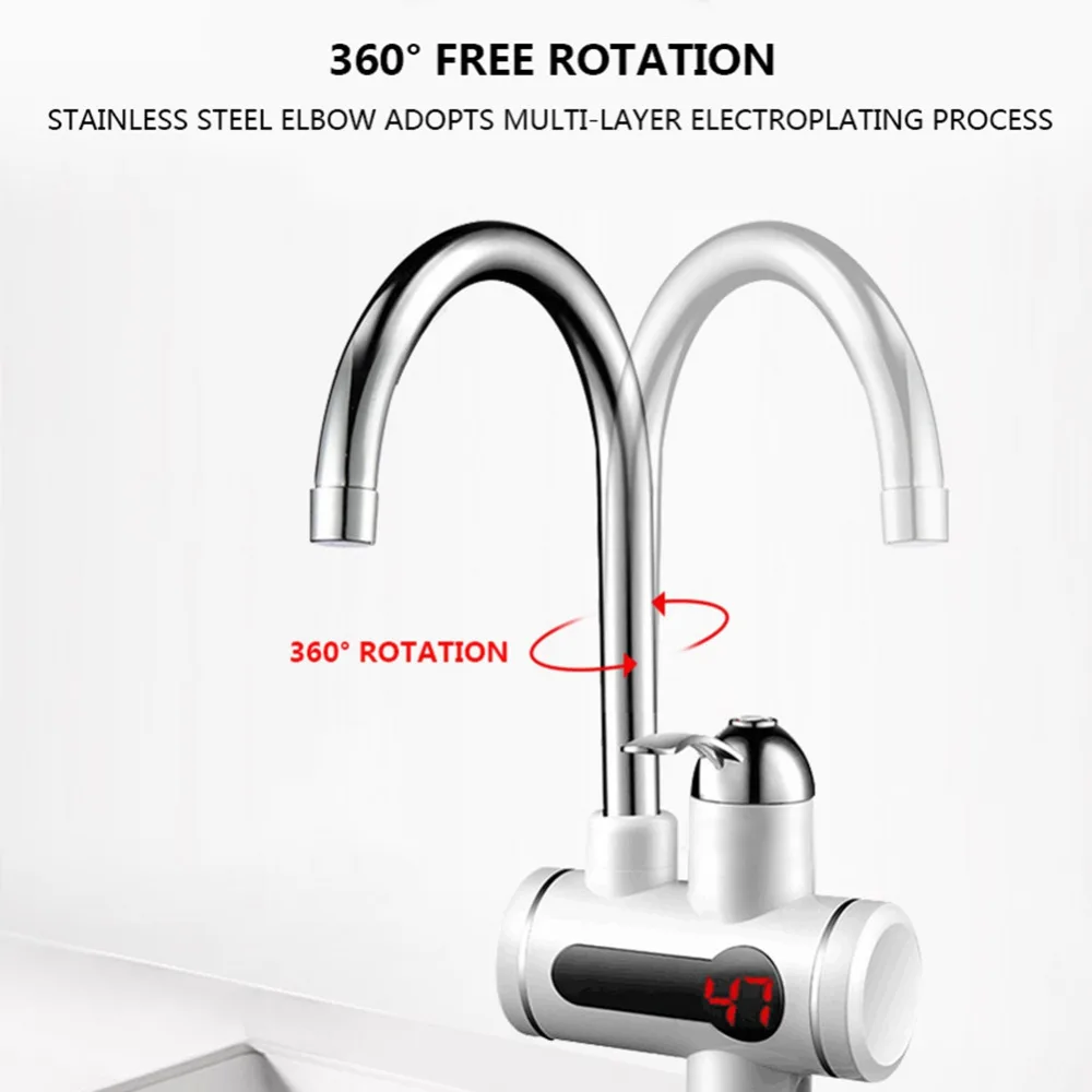 

Electric Tankless Water Heater Instant Hot Water Faucet Heater Cold Heating Faucet Electric Instantaneous Water Heater