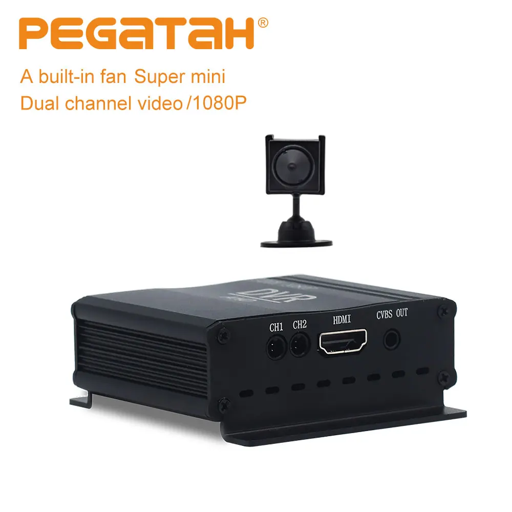 

Free shipping 4-inch mini dvr recorder with built-in fan 1080p 2CH CCTV DVR HD dvrS CCTV kit HDMI CVBS security system