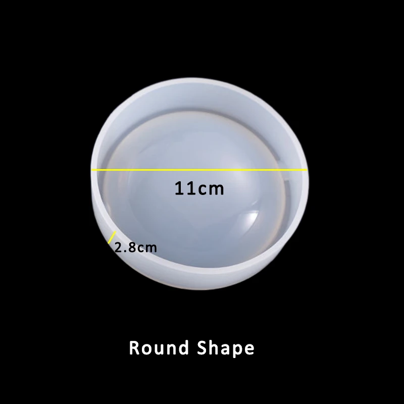 Round Ashtray Silicone Mold Crystal Epoxy UV Resin Jewelry Making Crafts Clay Resin Molds Jewelry Making Accesories - Цвет: Round