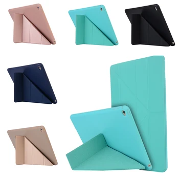 

Third Fold Flip Smart Magnetic Fold Shell Cover For Appel iPad Air Case For iPad Air 1 2 9.7" iPad 5 6 Pro 9.7 Soft TPU Holder