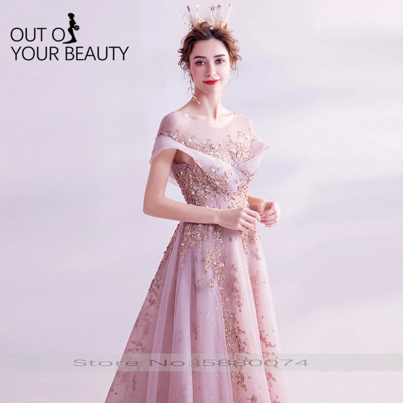 

2020 New High-end Evening Dress Luxury Backless Gray Ladies Banquet Formal Skirt Host Performance Annual Meeting Long Dress