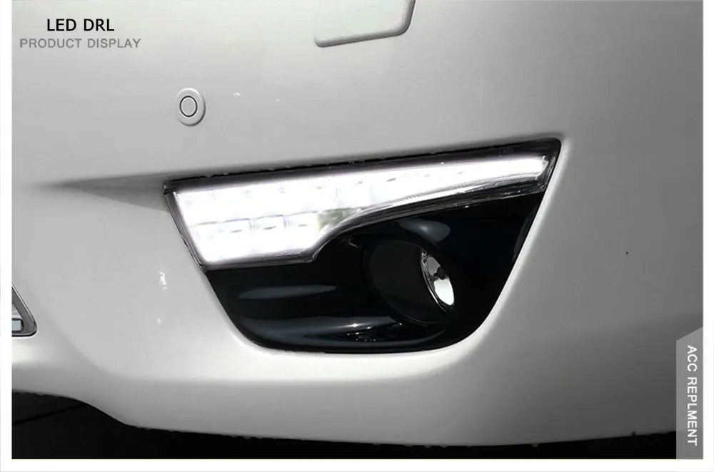 Светодиодный фонарь дневного света для Nissan Altima высокой яркости светодиодный DRL направляющий светодиодный противотуманный фонарь с поворотным сигналом, 1 пара