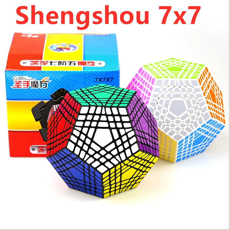Shengshou 7x7 Megaminxed Cube 7x7x7 куб додекаэдра shengshou Megaminxed 7x7, Магический кубик, 12-сторонние Cubo Magico, Обучающие игрушки-пазлы
