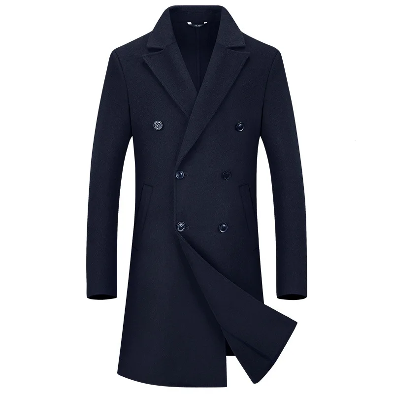 

2019 Woolen Overcoat Long Fund Wool Overcoat Man Two-sided Buddhist Nun Nh Winter Loose Coat Male