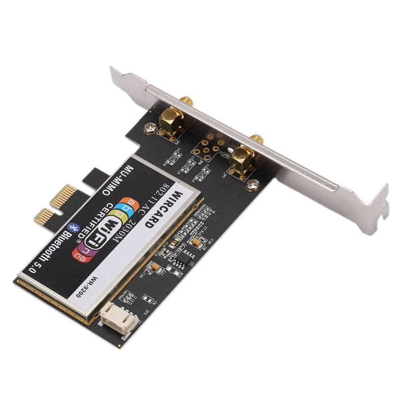 WIRCARD для настольного ПК Intel AX200 WR-9200 2974M 2,4G/5G BT5.0 PCI-E беспроводная карта+ удлиненная антенна двухдиапазонная wifi карта