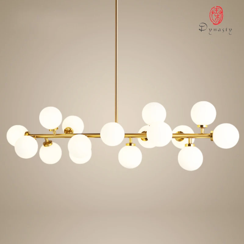 Kaufen Kunst Dekorative Moderne LED Blase Anhänger Lampe AC110 220 Hängen Licht Goldene G4 Hotel Restaurant Lounge Loft Foyer Lobby dynastie