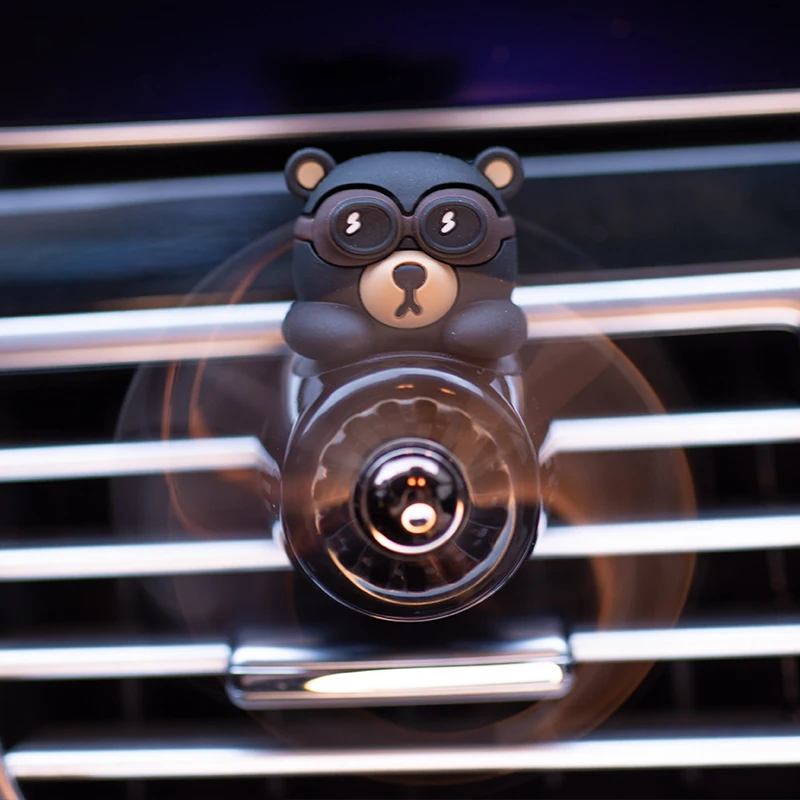 New style Little Bear Pilot Car Air Freshener perfume Automobile Interior  Perfume Clip Fragrance Ornament Car Accessories - AliExpress