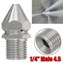 Cleaning Nozzle Pressure Washer Drain Sewer Cleaning Pipe Spray Nozzle 4 Jet Garden Accessories Tools High Quality Forward hole