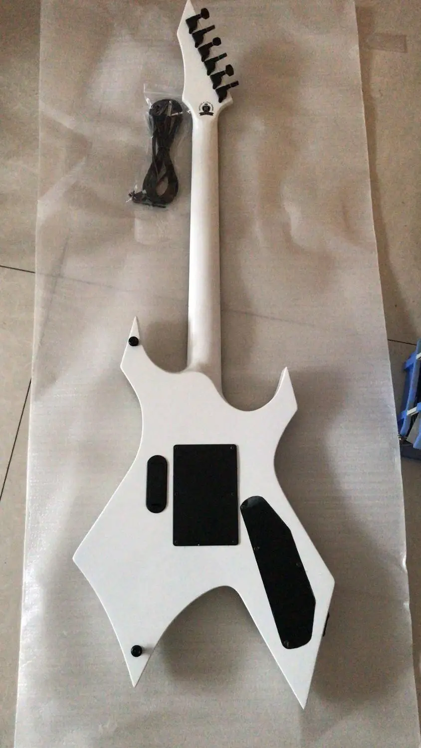 Новое поступление Левша гитара Custom Shop BC. Cnbald гитарное ушко вокруг в белом 180418