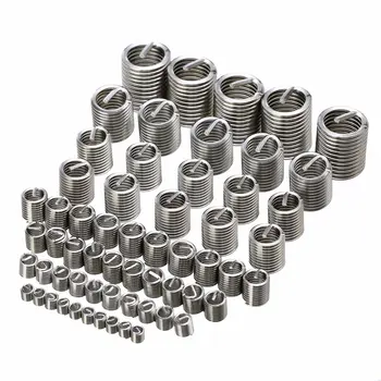 

60PCS M3-M12 Stainless Steel Thread Repair Insert Kit Set Wire Thread Insert Wire Screw Sleeve For Hardware Repair Tools