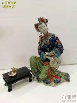 

ed Chamber Dream twelve Jinchai Qinkeqing Shiwan doll Porcelain Linnaihe classic ladies bogu frame Chinese style decorations
