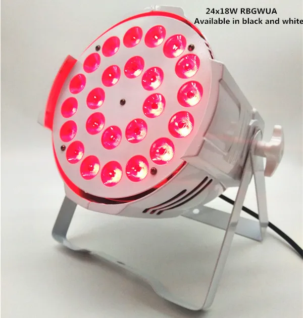 

Fast delivery 24x18W cast aluminum RGBW + UA Par light 6in1 full color DMX control LED wall washer disco DJ party stage lighting