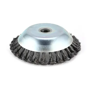 

1 Pcs 180*25mm Rotary Weed Brush High Carbon Steel Flat Wire Wheel Brush Bench Grinder Polish Trimmer Head Kit Dropshipping