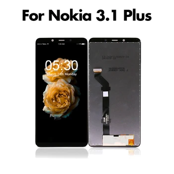 

10pcs/lot for Nokia 3.1 Plus LCD Display Touch Screen Digitizer Assembly TA-1118 TA-1104 TA-1125 LCD Free Shipping by DHL EMS