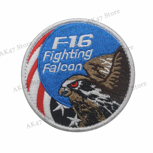 F-14 полета MAVERICK нашивки TOMCAT ВМС США бой ВВС Патч значок для зимних пальто мотоциклетные кожаные куртки - Цвет: F16 Fighting Falcon